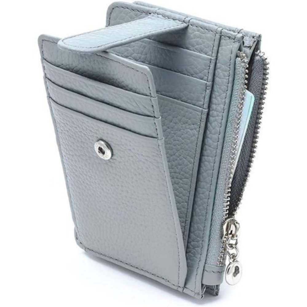 Thin Womens Card Holder Light Blue